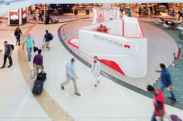 Retail display at Dubai Airports
